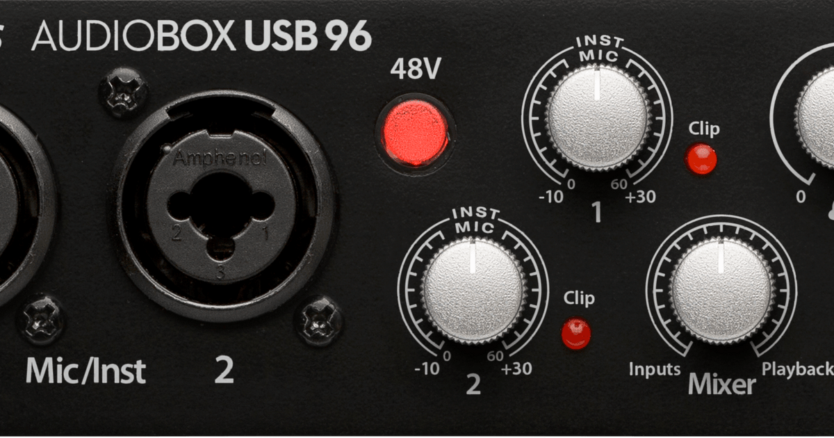 AudioBox® USB® 96, Black – PreSonus AudioBox® USB® 96, Black – PreSonus