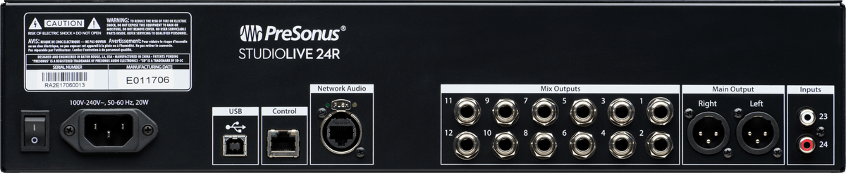 StudioLive® 24R Digital Rack Mixer – PreSonus