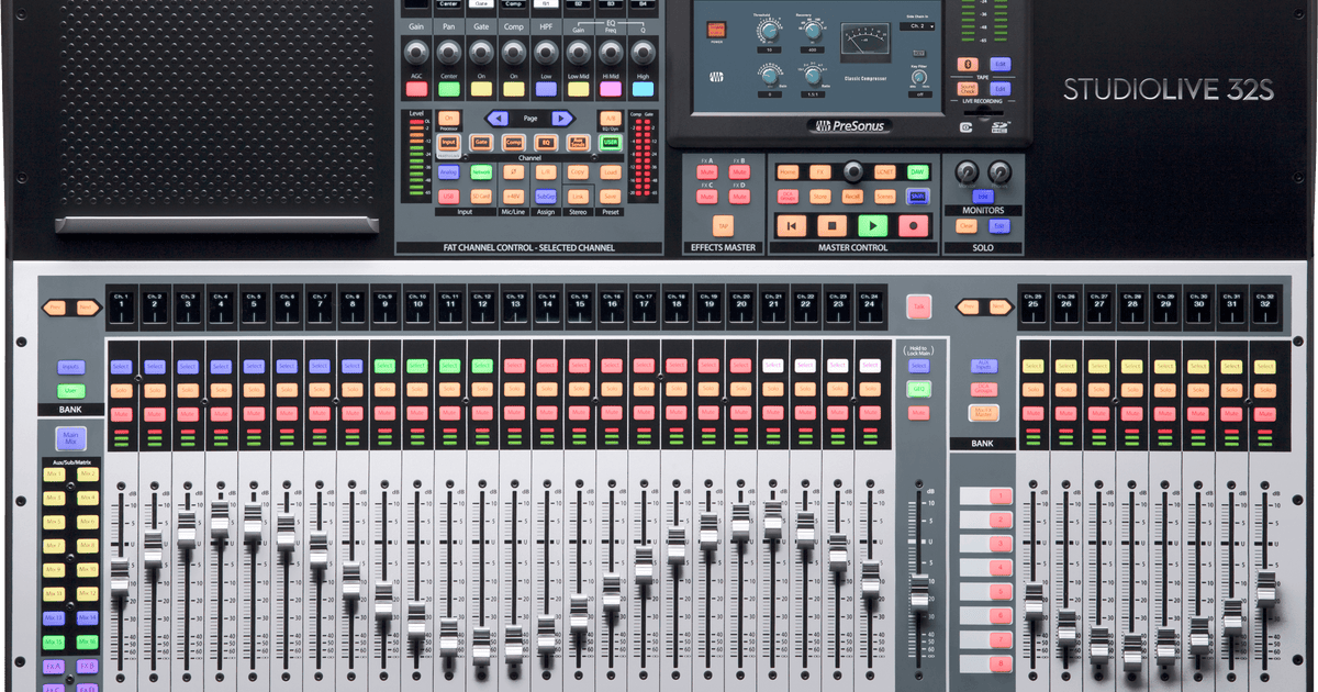 StudioLive® 32S Digital Console Mixer – PreSonus