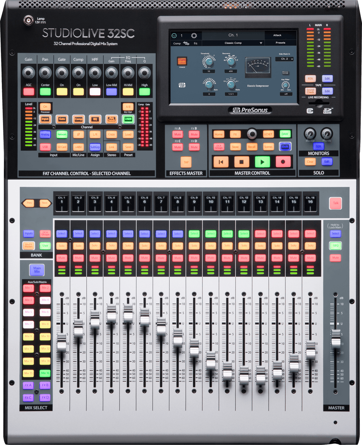 StudioLive® 32SC Digital Console Mixer – PreSonus StudioLive® 32SC Digital Console Mixer – PreSonus