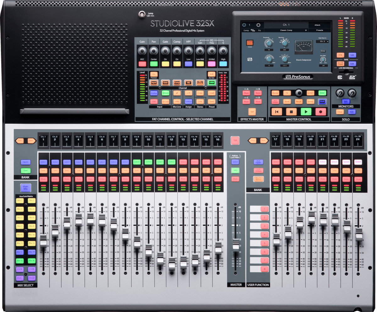 StudioLive® 32SX Digital Console Mixer – PreSonus